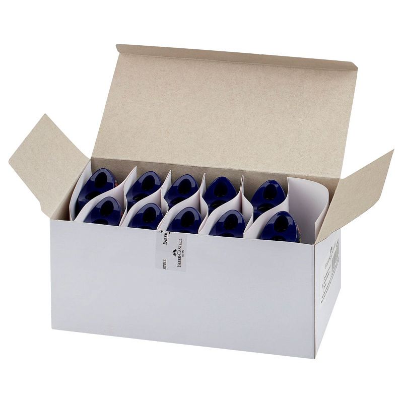 Точилка пластиковая Faber-Castell "Dinosaur" 2 отверстия, контейнер 