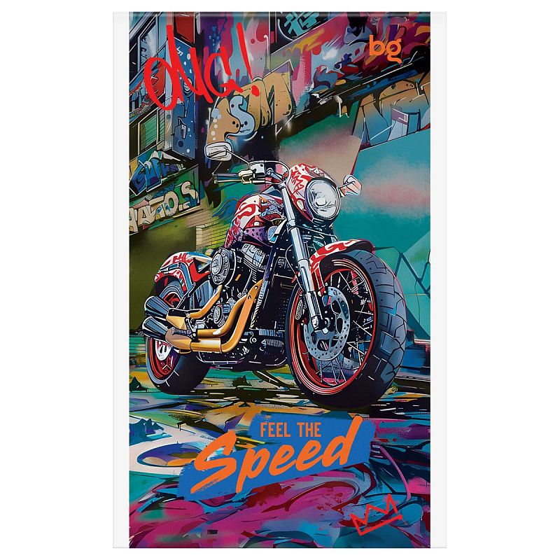 Блокнот А6 32л., на скрепке BG "Гонки. Скорость"