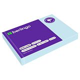 Самоклеящийся блок Berlingo "Ultra Sticky", 100*75мм, 100л., пастель, голубой