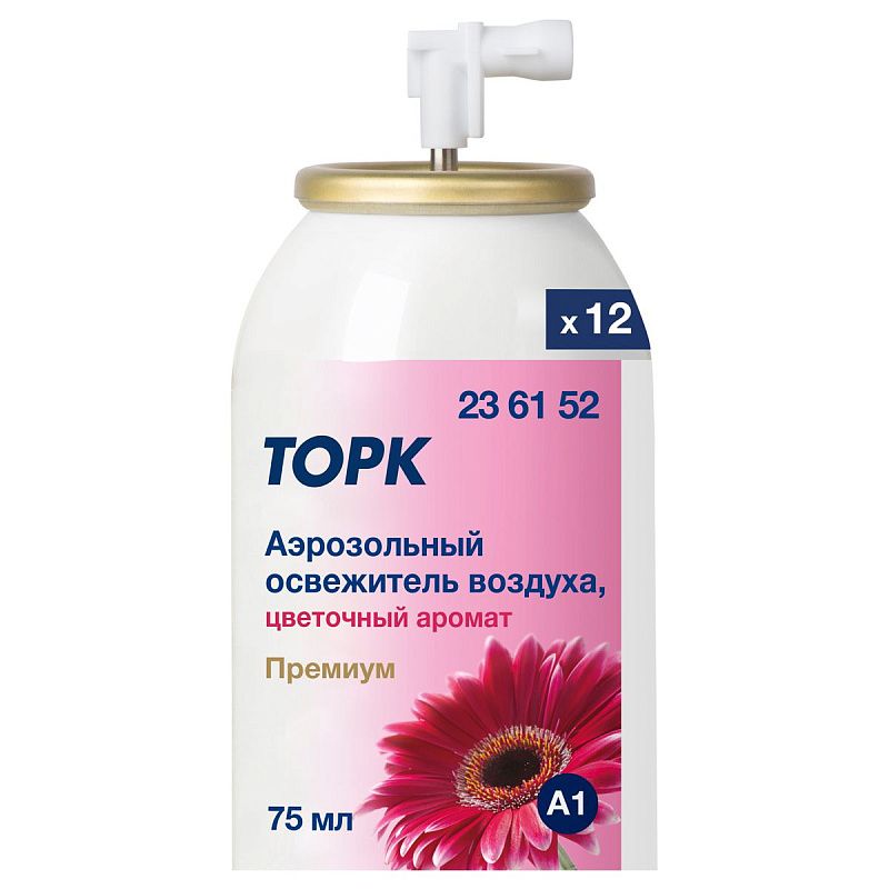Сменный баллон для освежителя воздуха Торк "Premium"(А1), цветочный, 75мл 