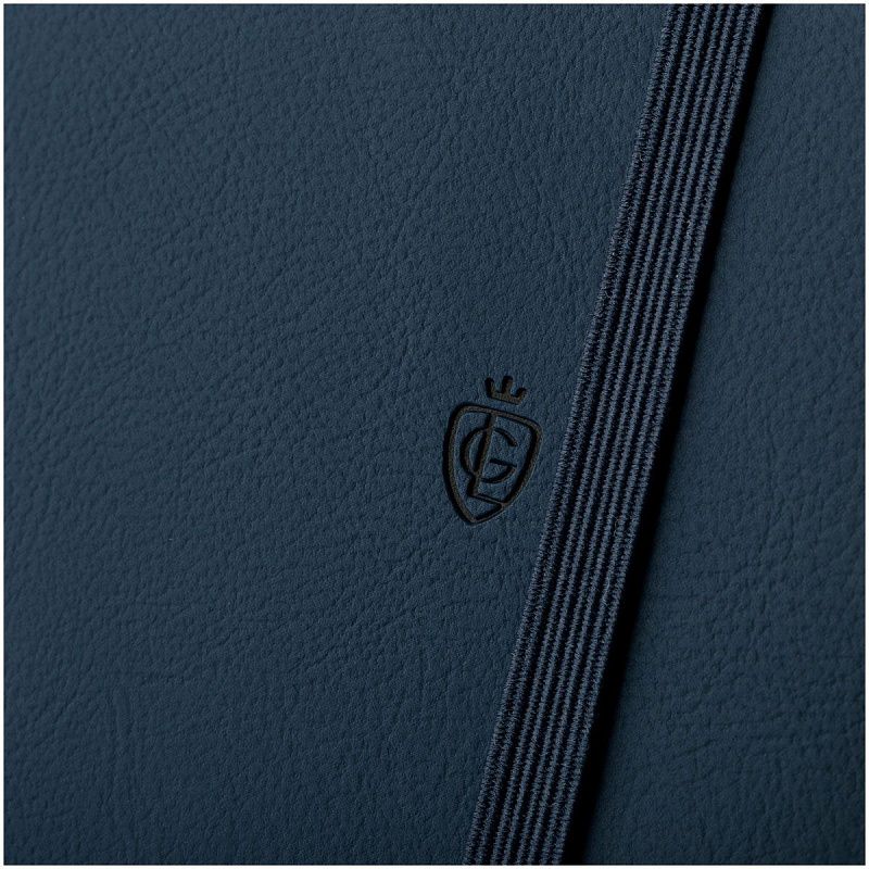 Записная книжка А5 96л. ЛАЙТ, кожзам, Greenwich Line "Classic. Dark blue", с резинкой, блок без линовки
