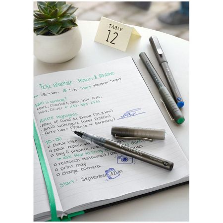 Ручка-роллер Faber-Castell "Free Ink Needle" черная, 0,5мм, одноразовая 