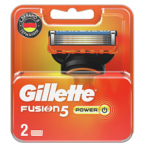 Кассеты для бритья сменные Gillette "Fusion. Power" красн., 2шт. (ПОД ЗАКАЗ) 