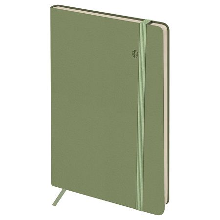 Записная книжка А5 96л. ЛАЙТ, кожзам, Greenwich Line "Classic. Green", с резинкой, блок без линовки