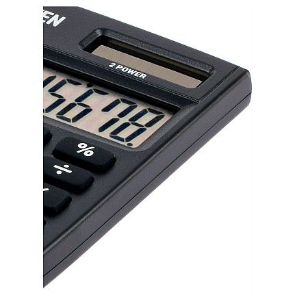 Калькулятор карманный Eleven SLD-100NR, 8 разрядов, двойное питание, 58*88*10мм, черный
