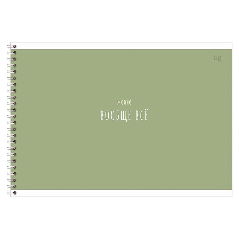 Альбом для рисования 40л., А4, на гребне BG "Basic", 120г/м2