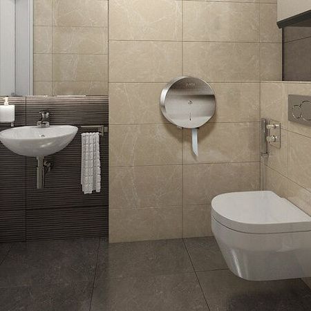 Диспенсер для туалетной бумаги LAIMA PROFESSIONAL INOX, (Система T1) БОЛЬШОЙ, нержавеющая сталь, матовый, 605700 
