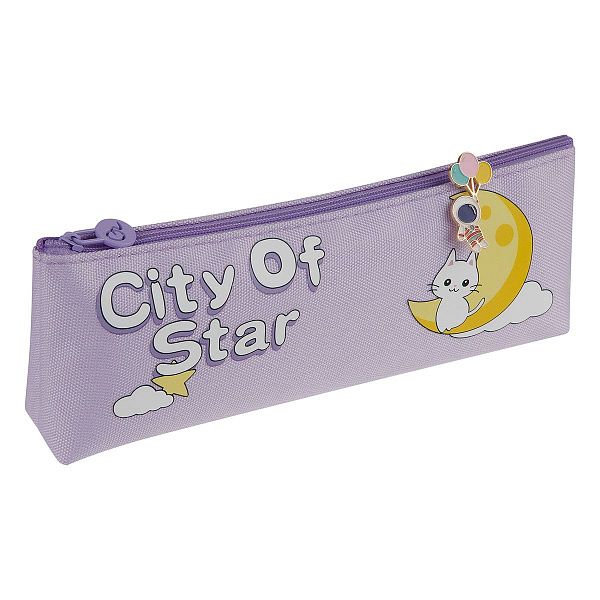 Пенал мягкий 205*75*30 MESHU "City Star", полиэстер, ПВХ