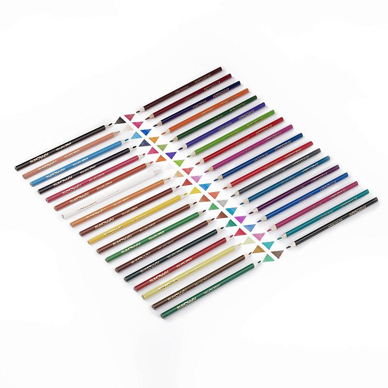 Карандаши цветные Красин "Алые Паруса", 36цв., трехгран., заточен., картон, европодвес