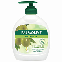 Мыло жидкое 300 мл, PALMOLIVE НАТУРЭЛЬ "Олива и увлажняющее молочко", дозатор, 1763, 8693495017633 