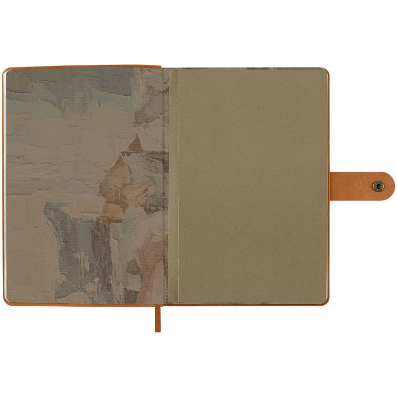 Записная книжка А5 80 л., ЛАЙТ, кожзам, Greenwich Line "Outline. Dream by the sea" с замком, тиснение фольгой, внутренний карман, блок в точку