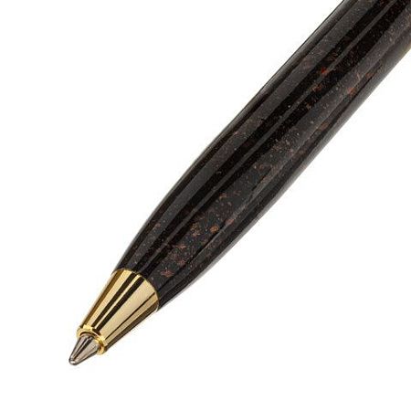 Ручка подарочная шариковая GALANT "TINTA MARBLE", корпус коричневый, золотистые детали, узел 0,7 мм, синяя, 143501 