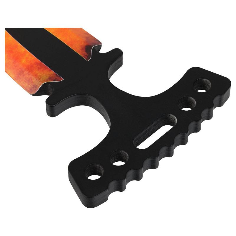 Нож деревянный ТРИ СОВЫ Тычковый, серия легендарный, "Расплавленный", пакет с европодвесом 