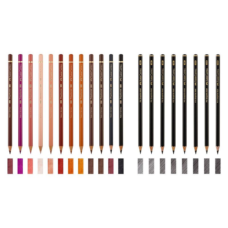 Набор художественных изделий Faber-Castell "Polychromos & Pitt Graphite Matt ", 50 предметов,  студийная коробка