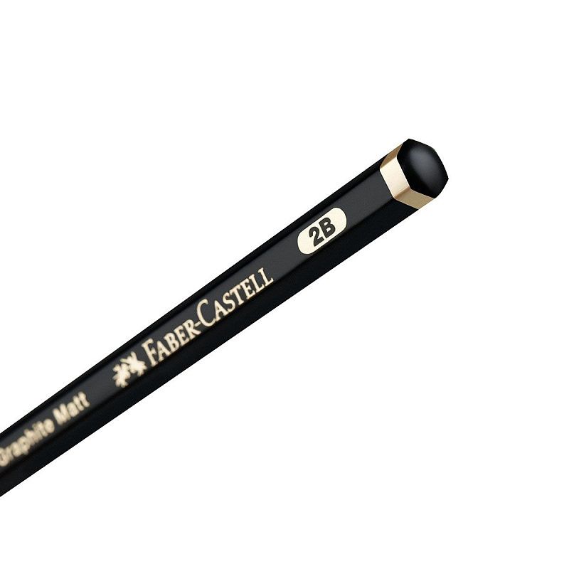 Набор карандашей ч/г матовых Faber-Castell "Pitt Graphite Matt" 2B, 4B, 6B, 8B, 10B, 12B, заточ., метал.кор