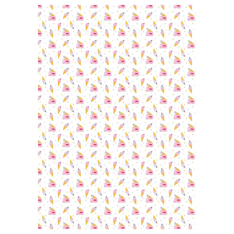 Упаковочная бумага глянц. 70*100см, MESHU "Stylish", 80 г/м2, ассорти, 5 дизайнов