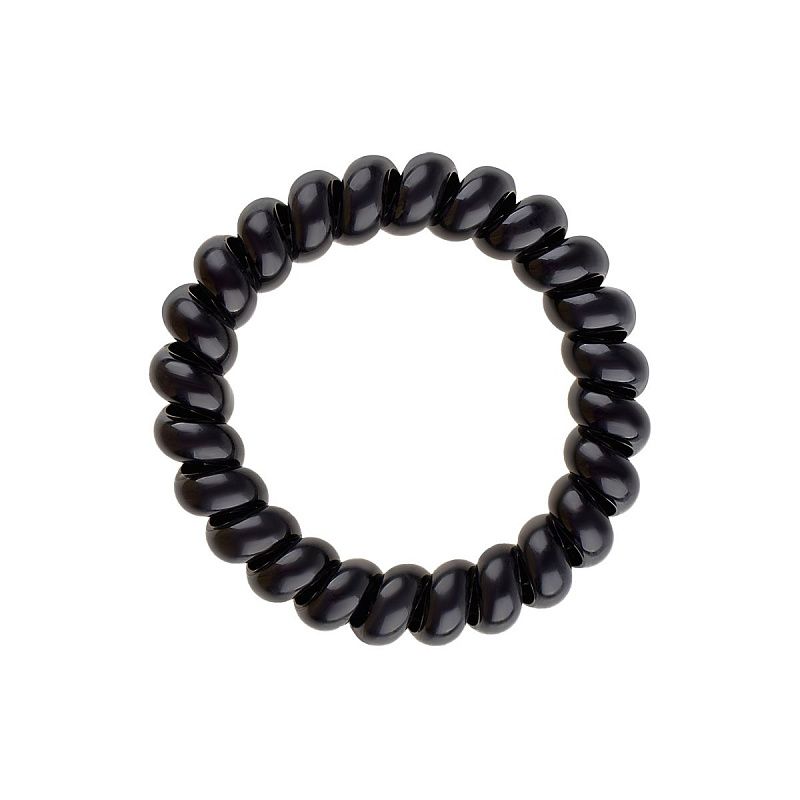 Резинки для волос MESHU, пружинки, черные, 4шт., диаметр 4,5см, европодвес