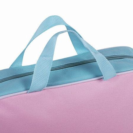 Папка на молнии с ручками STAFF EVERYDAY А4, 1 отделение, полиэстер, 80 мм, нежно-розовый, 271488 
