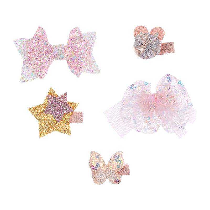 Заколки для волос MESHU, с топпером, перламутровый цвет, 5шт., европодвес