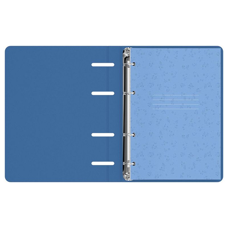 Тетрадь на кольцах А5, 120л., BG "Цветочки", картон, матовая ламинация, тиснение фольгой