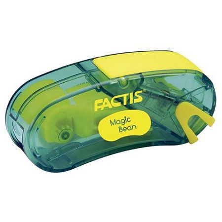 Точилка FACTIS Magic Bean (Испания), с контейнером и стирательной резинкой, 65x30x20 мм, ассорти, F4715215 