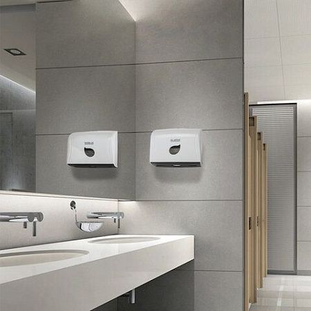 Диспенсер для полотенец LAIMA PROFESSIONAL ECO (Система H3), V-сложения, белый, ABS-пластик, 606548 