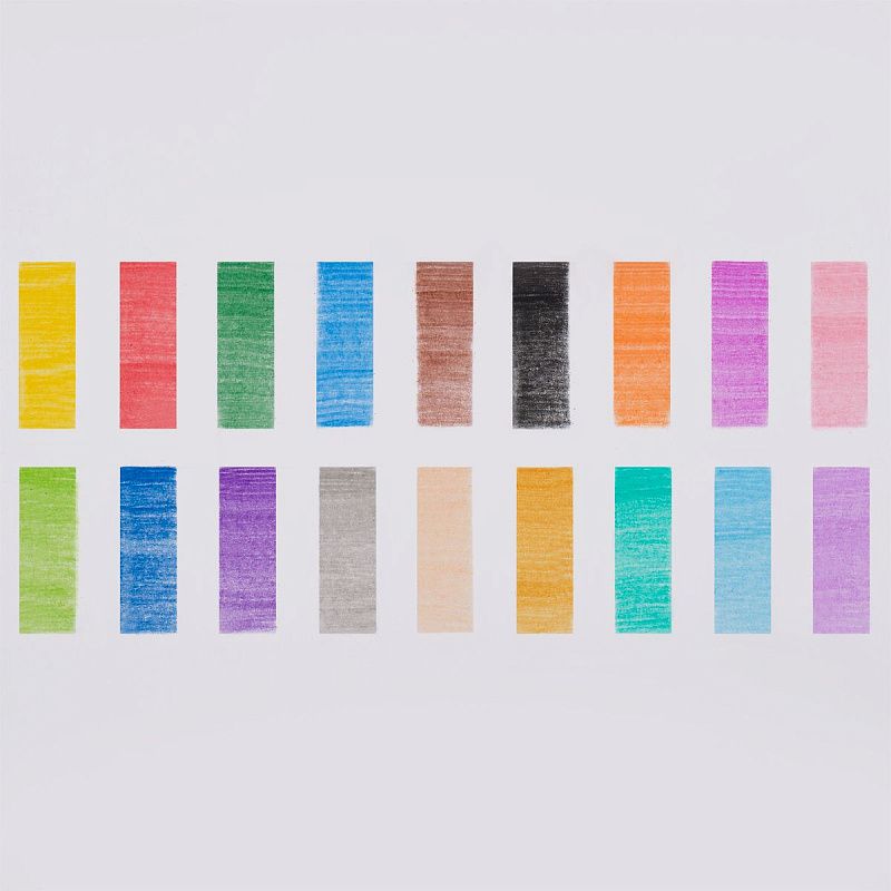 Карандаши цветные Гамма "Классические", 18цв., заточен., картон. упак., европодвес