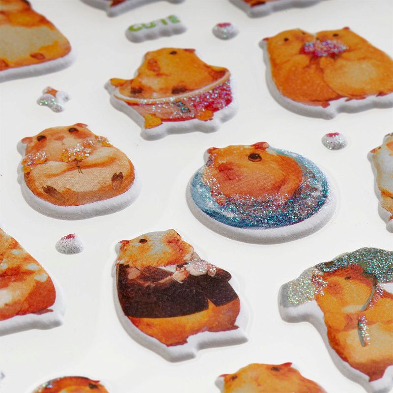 Наклейки объемные MESHU "Be Capy", 10*23см, инд. уп., европодвес