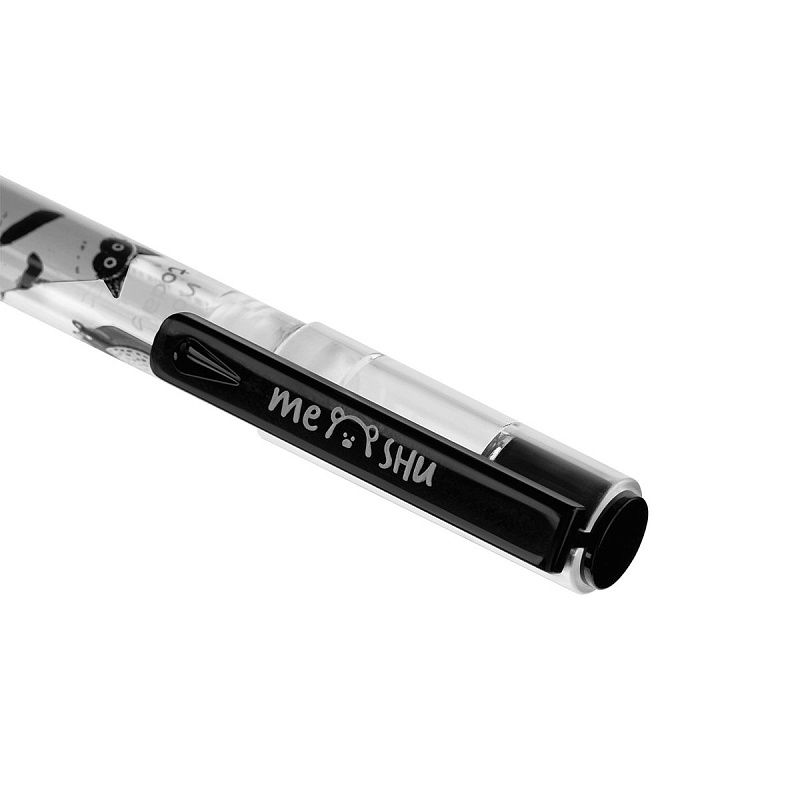 Ручка гелевая стираемая MESHU "Cats knot" синяя, 0,5мм, корпус ассорти 