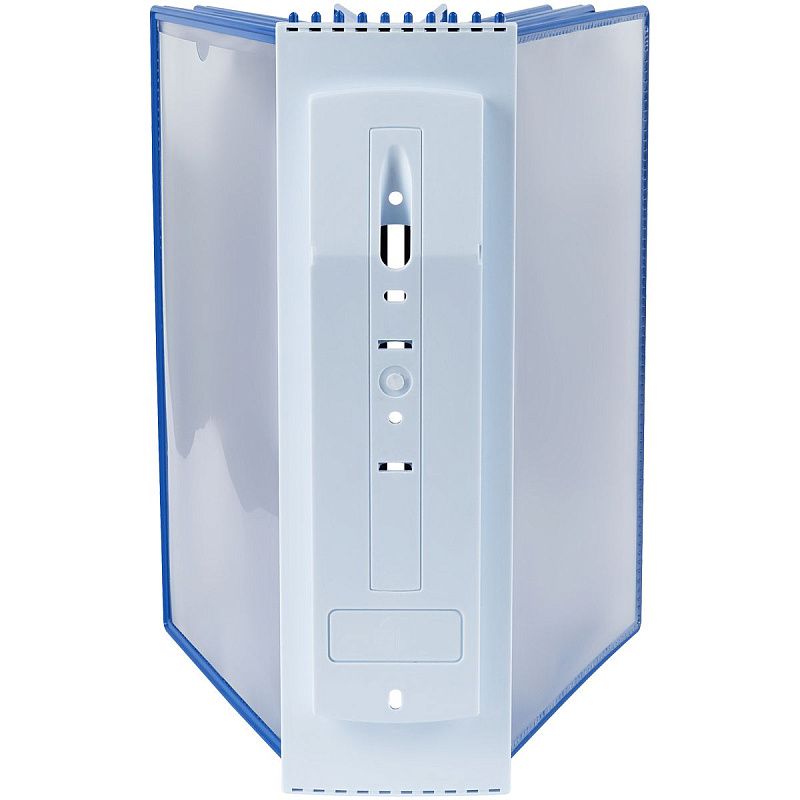 Демосистема настенная OfficeSpace с 10 панелями А4, синяя