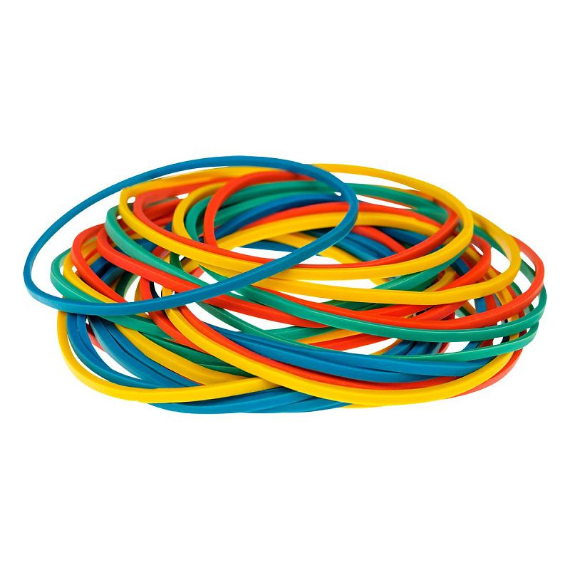 Банковская резинка  100г OfficeSpace, диаметр 40мм, ассорти, европодвес