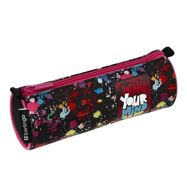Пенал-тубус 1 отделение, 210*60 Berlingo "Wake your mind up", полиэстер