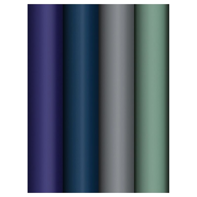 Упаковочная бумага глянц. 70*100см, MESHU "Monochrome", 80 г/м2, ассорти, 4 дизайна