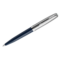 Ручка шариковая Parker "51 Midnight Blue CT" черная, 1,0мм, поворот., подарочная упаковка