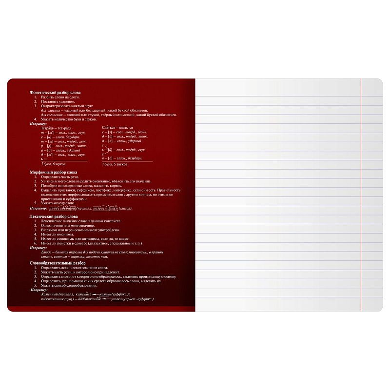 Тетрадь предметная 48л. BG "Темное стекло" - Русский язык, конгрев, твин-лак, 70г/м2