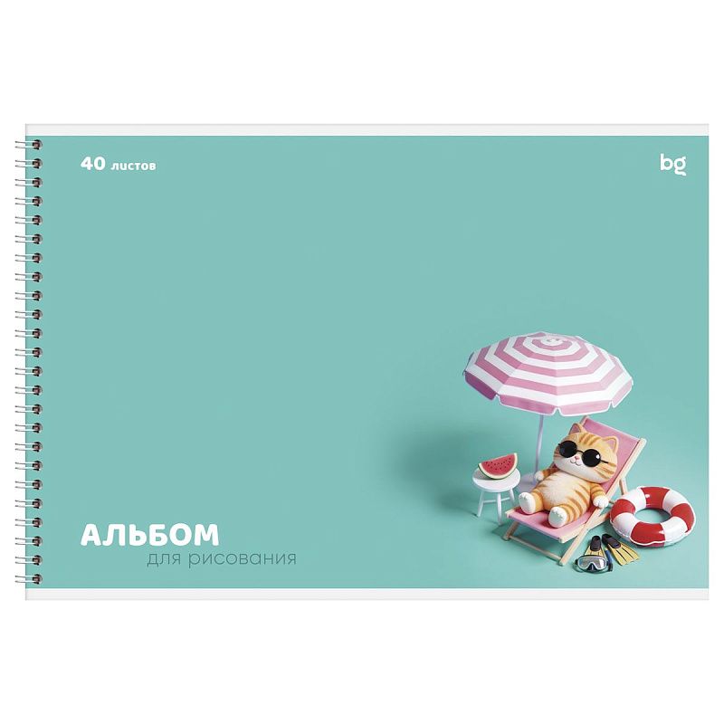 Альбом для рисования 40л., А4, на гребне BG "Мульт"