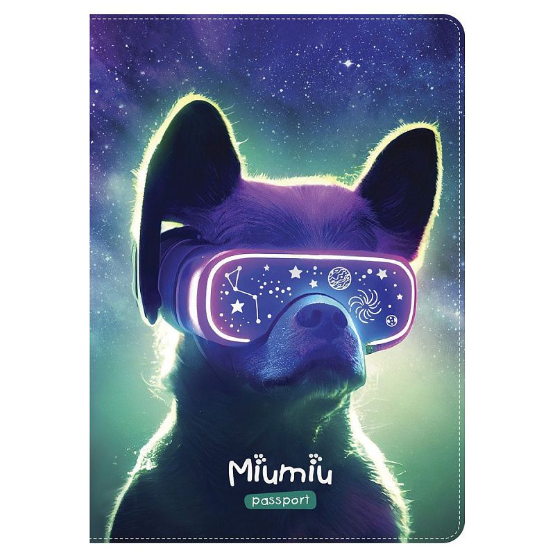 Обложка для паспорта MESHU "MiuMiu", ПВХ, 2 кармана 
