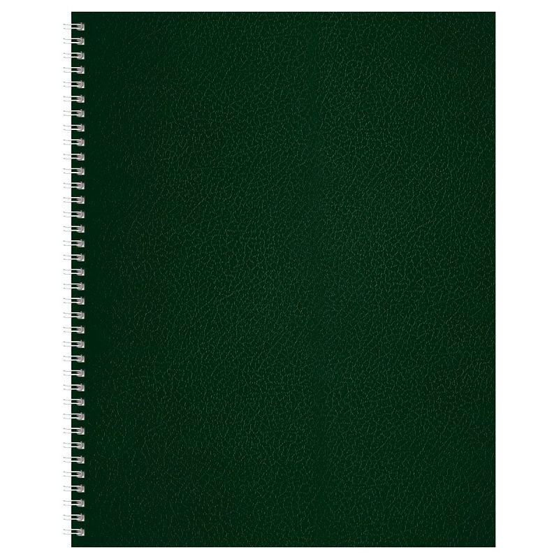 Тетрадь 96л., А4, клетка на гребне BG, бумвинил, зеленый