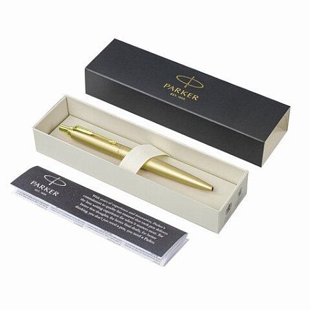 Ручка шариковая PARKER "Jotter XL Monochrome Gold GT", корпус золотой, нержавеющая сталь, синяя,2122754 