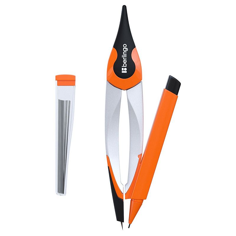 Готовальня Berlingo "Optimum +", 2 предмета, циркуль 135мм, пластиковый футляр 