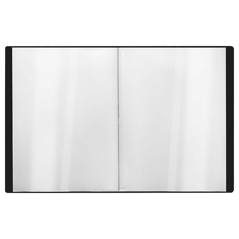 Папка со 100 вкладышами СТАММ "Стандарт" А4, 30мм, 800мкм, пластик, черная 