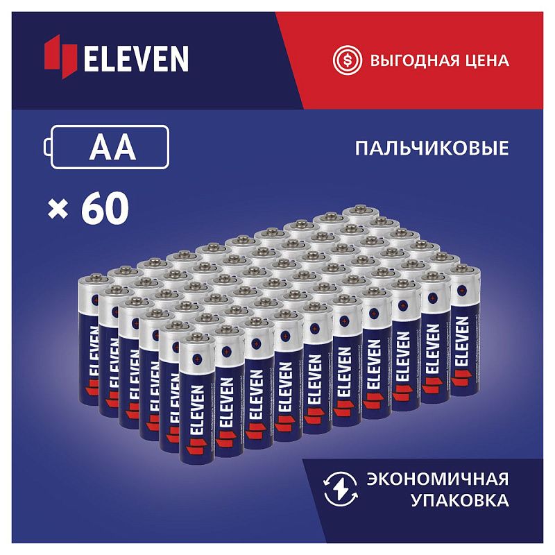 Батарейка Eleven AA (R6) солевая, SB4