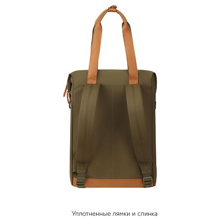 Рюкзак Först F-Casual "Green" 42*28,5*12,5см, 1 отделение, 1 карман, уплотненная спинка 
