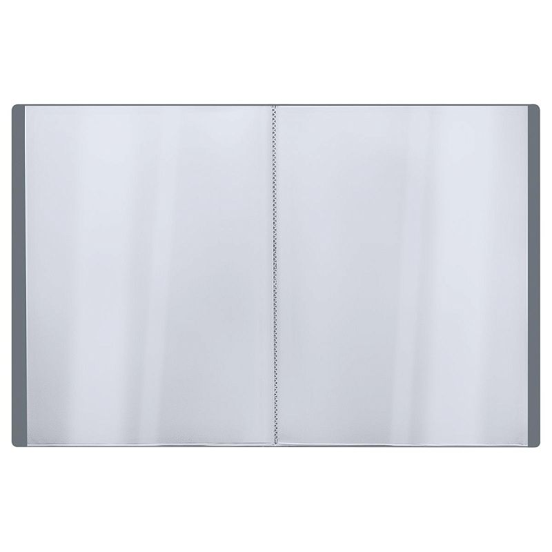 Папка с 60 вкладышами СТАММ "Стандарт" А4, 21мм, 700мкм, пластик, серая 