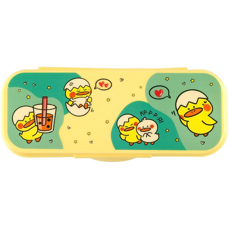 Пенал-футляр, 215*90*43 СТАММ "Утки", желтый 