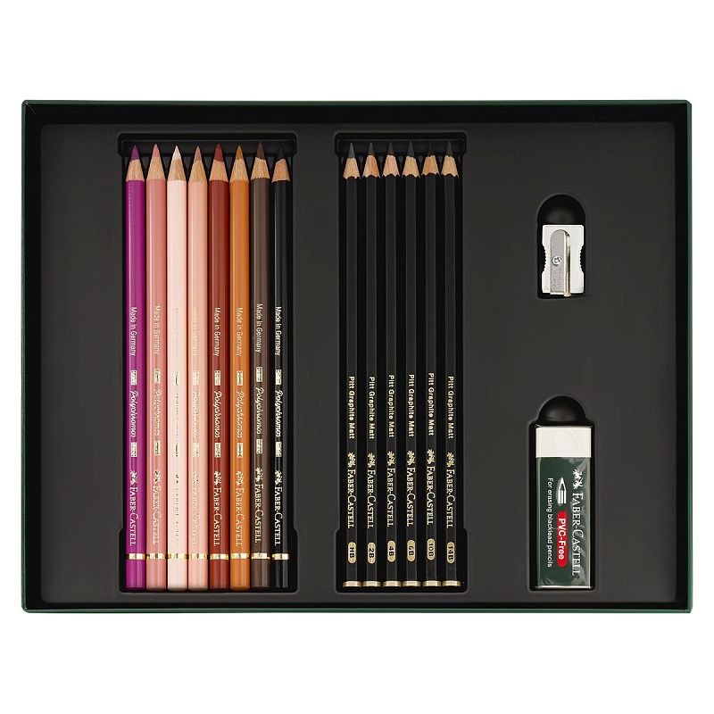 Набор художественных изделий Faber-Castell "Polychromos & Pitt Graphite Matt ", 40 предметов,  студийная коробка