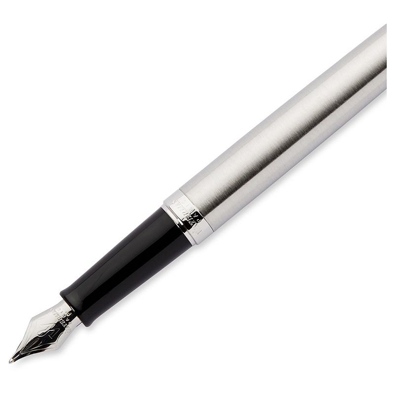 Ручка перьевая Waterman "Hemisphere Stainless Steel PT" синяя, 0,8мм, подарочная упаковка 