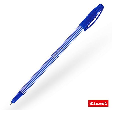Ручка шариковая Luxor "Stripes" синяя, 0,55мм 