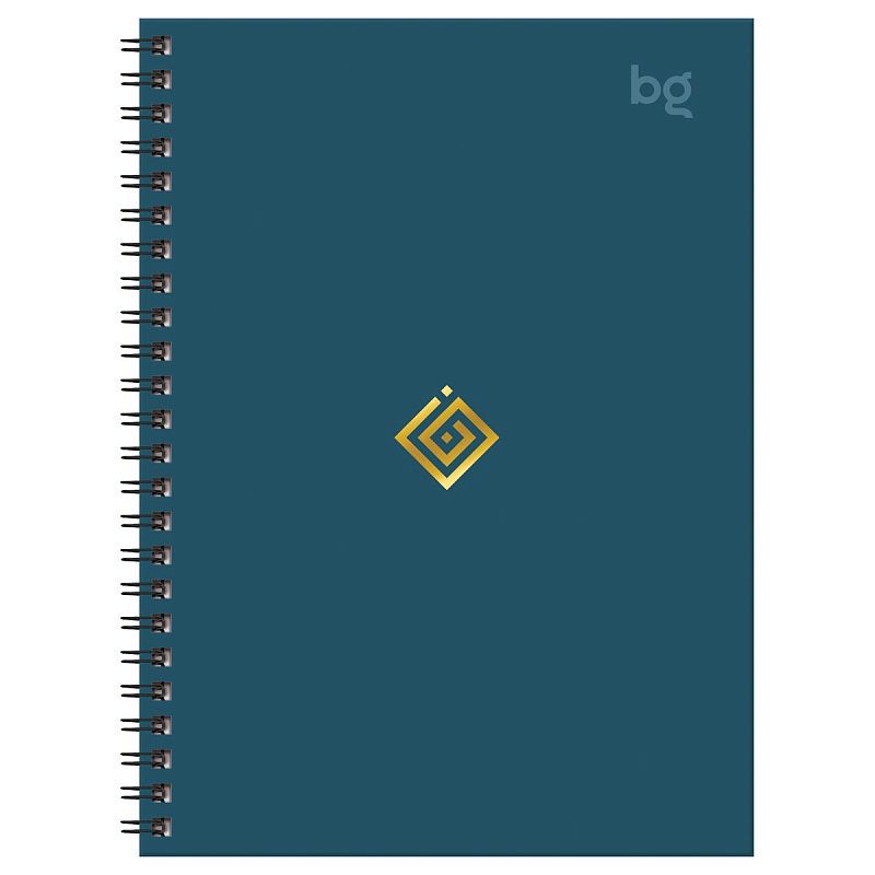 Записная книжка А6 120л., на гребне BG "Моноколор. Классика", матовая ламинация, тиснение фольгой, твердая обложка