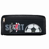 Пенал ЮНЛАНДИЯ ЮНИОР, 2 отделения, полиэстер, Sport, 21х8х6 см, 273812